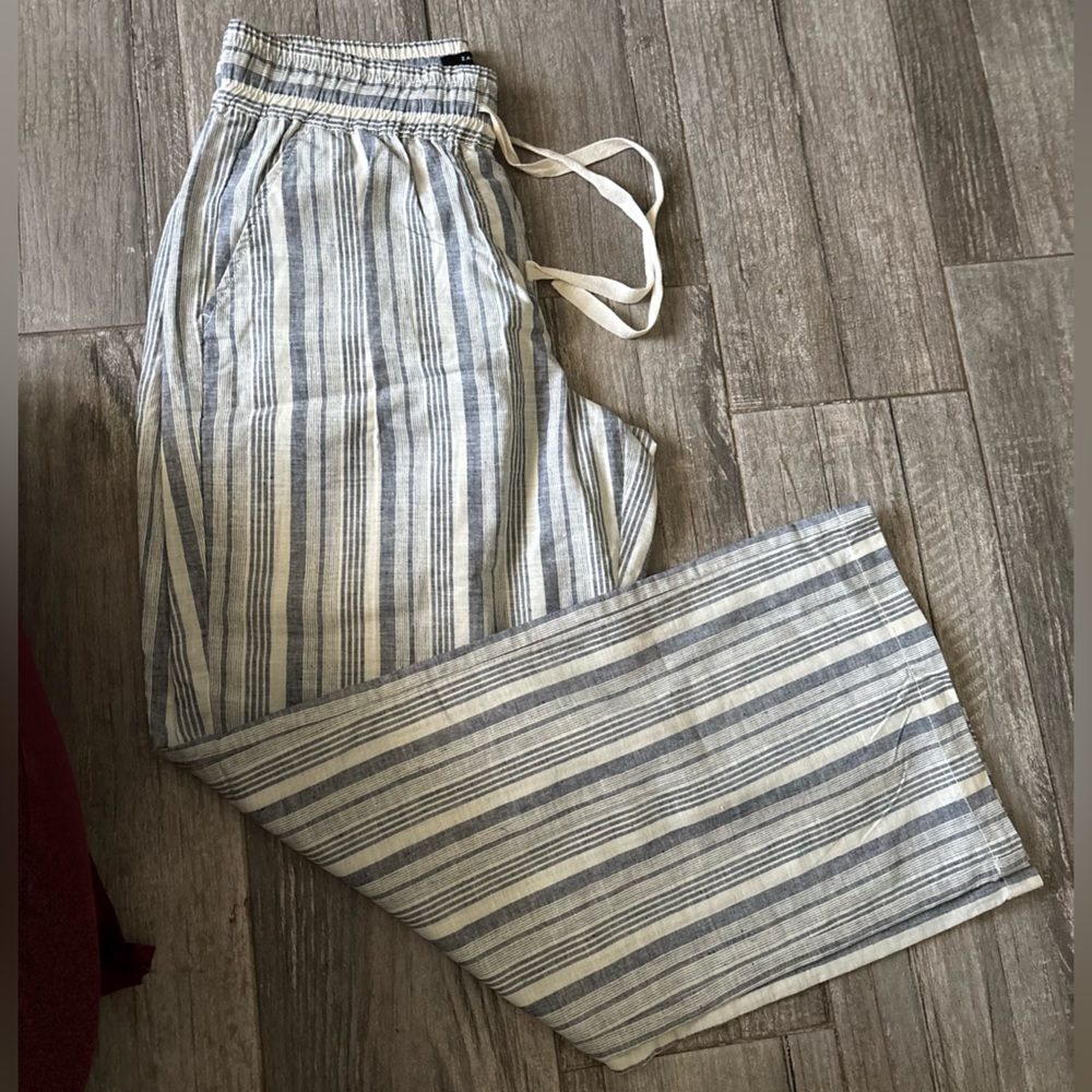 Zac & Rachel Blue and White Striped Pants